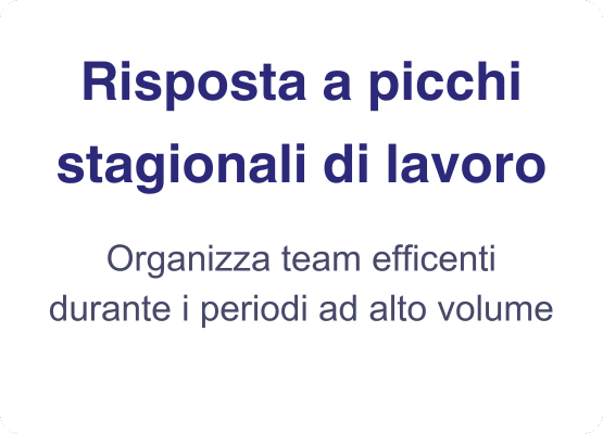 lABC dellInventario - Risposta a picchi stagionali di lavoro